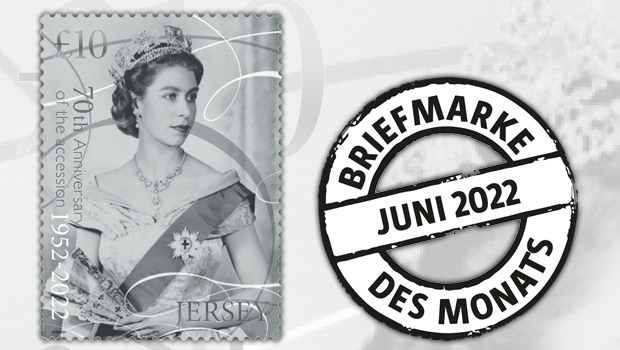 Briefmarke des Monats: Feierliches Porträt in Silberglanz