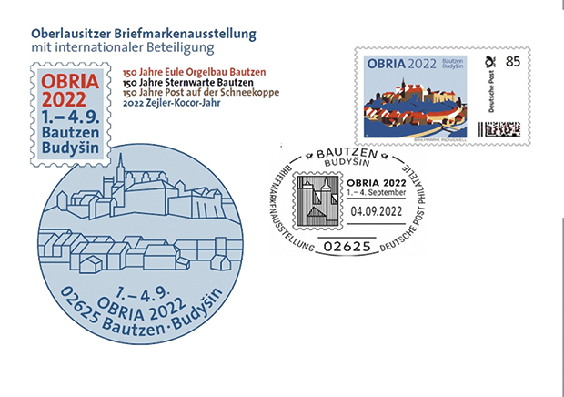 Lausitz_Obria_Jubilaeum_Sonderumschlag_Briefmarke_Individuell_ganzsache