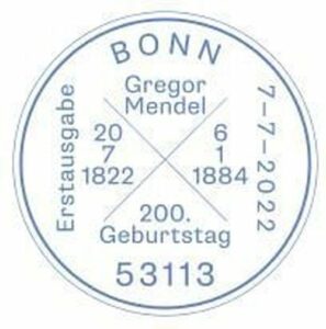Stempel Bonn Gregor Mendel
