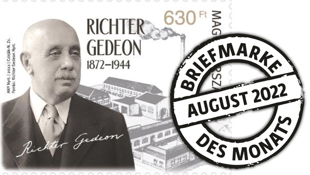 Briefmarke des Monats: Gedeon Richter, Pionier der Pharmazie