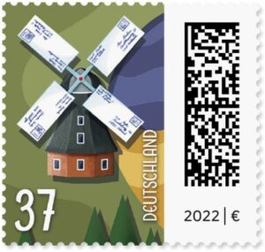 Briefmarke Deutschland Briefmühle