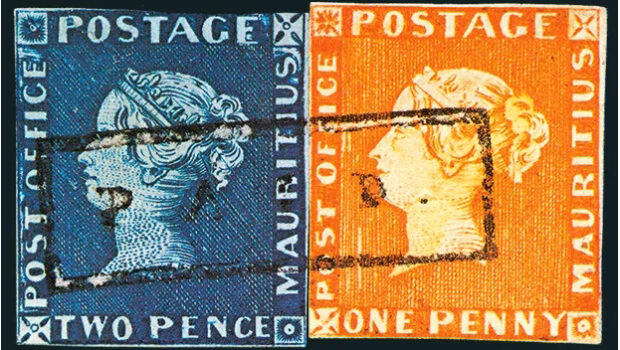Heute vor 175 Jahren sind die berühmtesten Briefmarken der Welt erschienen, die Orangerote und Blaue Mauritius Post Office vom 21. September 1847
