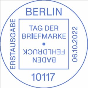 Stempel Berlin Baden Fehldruck