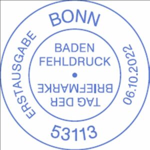 Stempel Bonn Baden Fehldruck