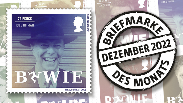 Briefmarke des Monats Dezember: David Bowie – vielseitig auch im Film