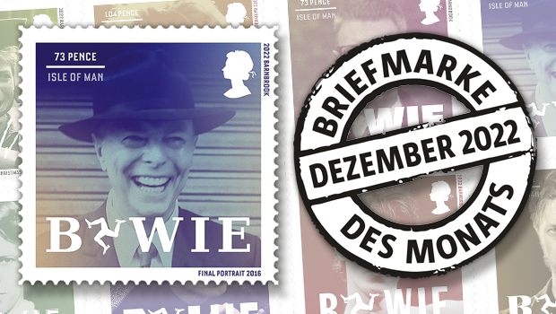 Briefmarke des Monats Dezember: David Bowie – vielseitig auch im Film