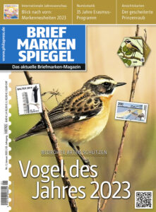  Briefmarken_Spiegel_Januar_Vogel_des_Jahres_Markenneuheiten_Erasmus_Prinzenraub_Seite_1_titelseite