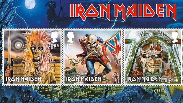Die Royal Mail gibt Briefmarken mit der Band Iron Maiden heraus