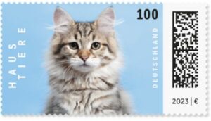 Briefmarke Deutschland Katze