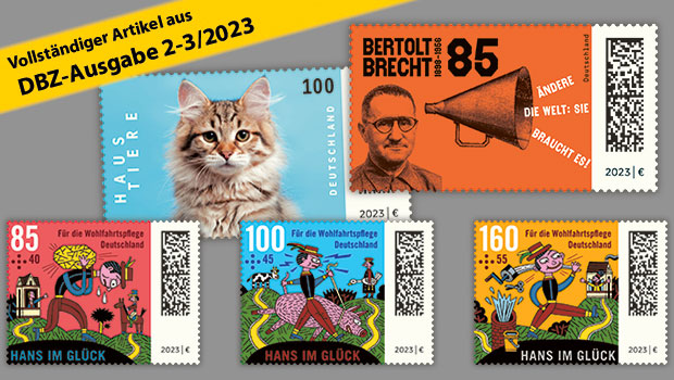 Briefmarken Deutschland Februar 2023