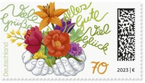 Briefmarke Deutschland Blumen