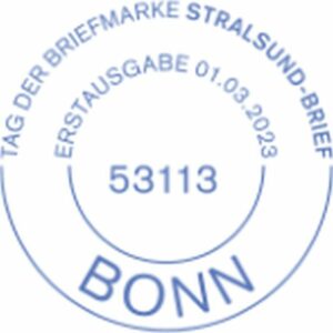 Stempel Bonn Stralsund-Brief
