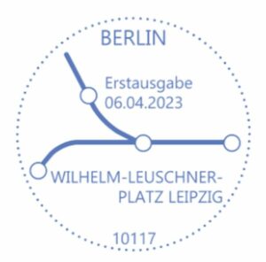 Stempel Berlin U-Bahn-Station Leipzig
