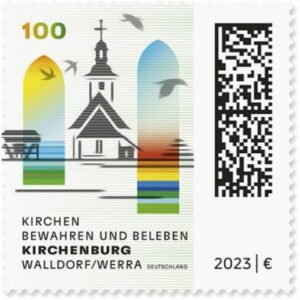 Briefmarke Deutschland Kirchenburg Walldorf