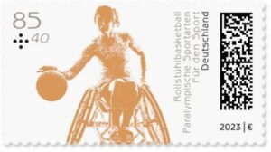 Briefmarke Deutschland Rollstuhlbasketball