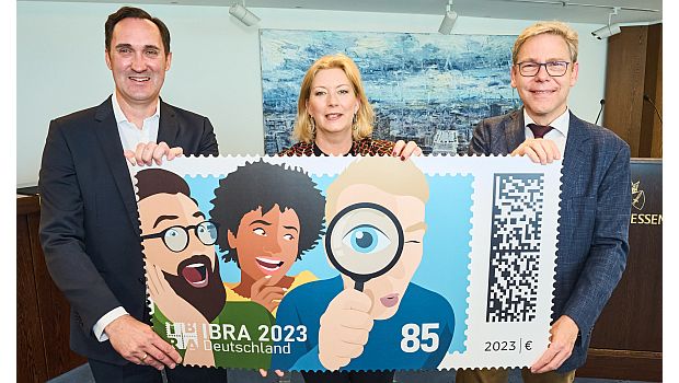 Vorstellung der IBRA-Briefmarke in Essen