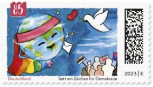 Briefmarke Deutschland Demokratie