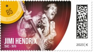 Briefmarke Deutschland Jimi Hendrix