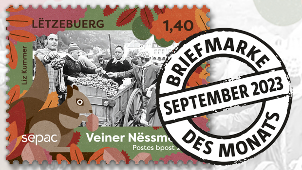 Briefmarke des Monats: Luxemburger Markt mit Tradition