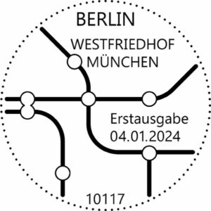 Stempel Berlin U-Bahn-Station-Westfriedhof