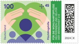 Briefmarke Deutschland Für die Wohlfahrt Flüchtlingshilfe