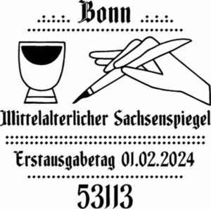 Stempel Bonn Mittelalterlicher Sachsenspiegel