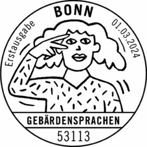 Stempel Bonn Gebärdensprachen