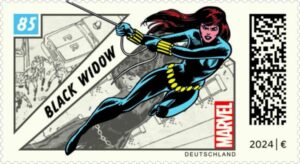 Briefmarke Deutschland Black Widow