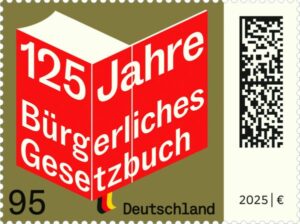 Briefmarke Deutschland 125 Jahre Bürgerliches Gesetzbuch
