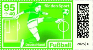 Briefmarke Deutschland Fußball