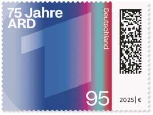 Briefmarke Deutschland 75 Jahre ARD
