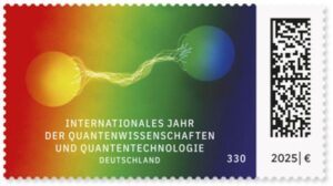 Briefmarke Deutschland Internationales Jahr der Quantenwissenschaften