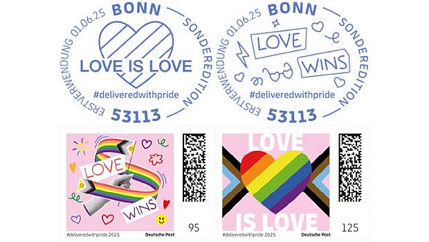 Sonderedition der Post: deliveredwithpride