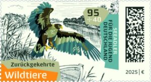 Briefmarke Deutschland Wolf