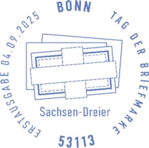 Stempel Bonn Sachsen-Dreier