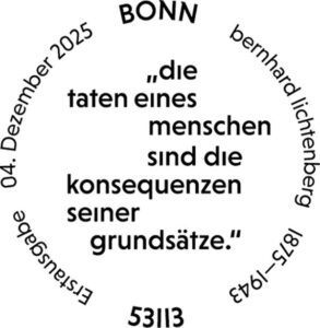 Stempel Bonn Bernhard Lichtenberg