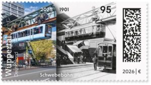 Briefmarke Deutschland Wuppertaler Schwebebahn