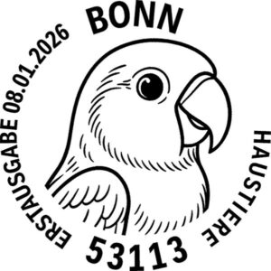 Stempel Bonn Beliebte Haustiere Vogel