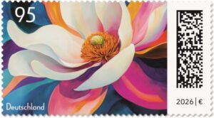 Briefmarke Deutschland Blumengruß