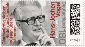 Briefmarke Deutschland Hans Jochen Vogel