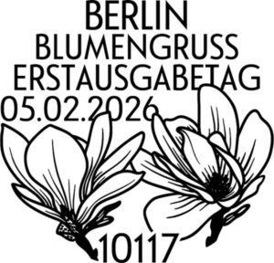 Stempel Berlin Blumengruß