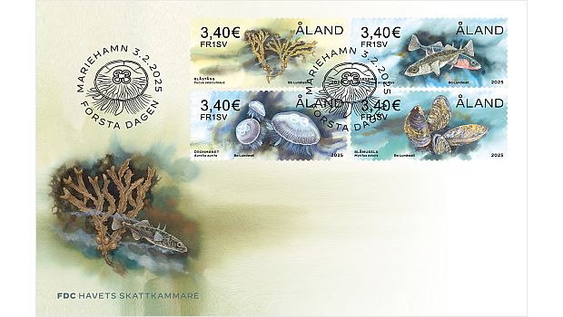 Die schönsten Briefmarken aus Aland 2025 auf FDC