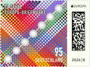 Briefmarke Deutschland 70 Jahre Europa-Marken