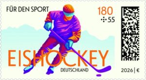 Briefmarke Deutschland Eishockey