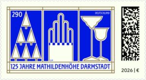 Briefmarke Deutschland Mathildenhöhe Darmstadt