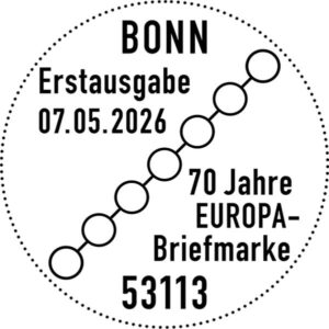 Stempel Bonn 70 Jahre Europa-Marke