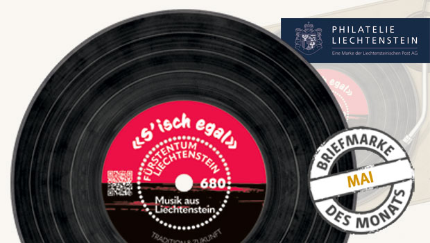 Schallplattenmarke aus Liechtenstein