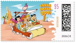 Briefmarke Deutschland Familie Feuerstein