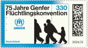 Briefmarke Deutschland Genfer Flüchtlingskonvention