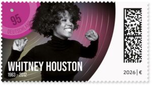 Briefmarke Deutschland Whitney Houston